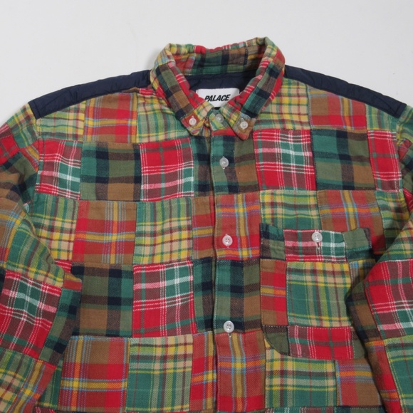 Palace Men's Insulated 2 Shirt Jacket Multi Ultimo 2021 Size M - Picture 2 of 12